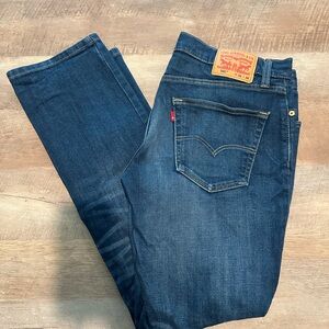 Levi's Men's Dark Blue Straight Jeans